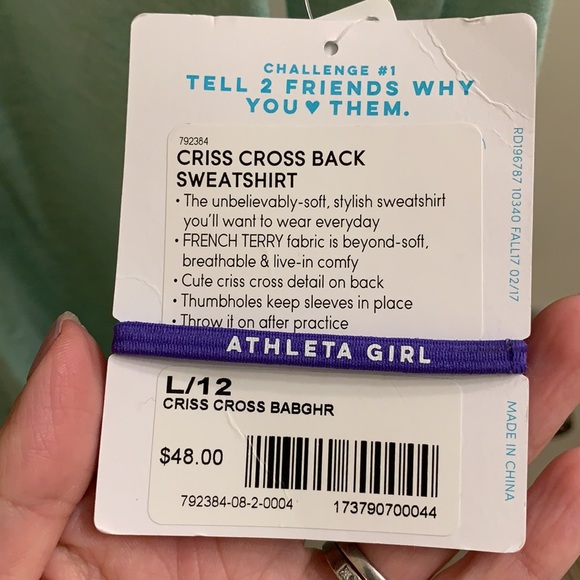 Athleta Girl L/S tee in Mint green - Picture 3 of 5